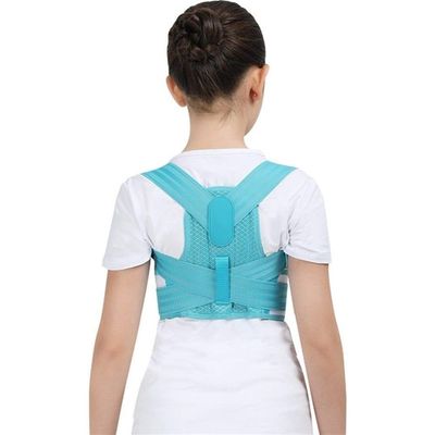 Adjustable Children Posture Corrector Back Support Belt Kids Orthopedic Corset for Kids Spine Back Lumbar Shoulder Braces Health (Color : Blue, Size : Medium)