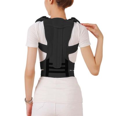 Adjustable Posture Corrector Back Support Shoulder Brace Support Back Belt for Men Women Improve Shoulder (Color : Black, Size : S code)