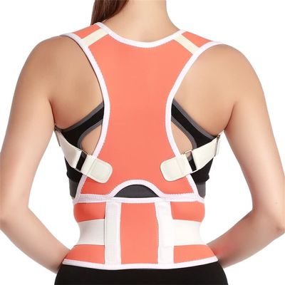 Female Lumbar Support Straight Corrector Adjustable Posture Corrector Corset Back Brace Back Belt Male (Color : Orange, Size : XL code)