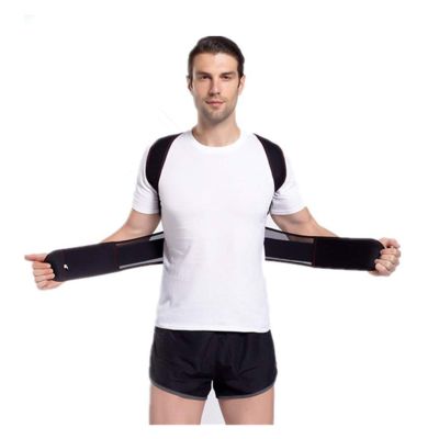 Adjustable Back Posture Corrector Posture Corrector Back Support Belt Orthopedic Posture Corset Therapy Belt (Color : Black, Size : XX-Large)