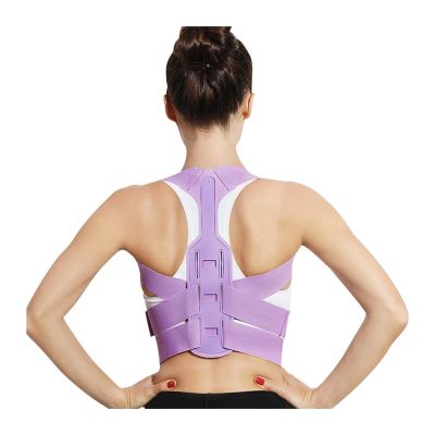 Adjustable Back Posture Corrector Back Band Brace Extended Support Belt Invisible Back Spine Lumbar Posture Correction for Women (Color : Pink, Size : Large Size)
