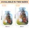Tool Steam Locomotive Train Hot Water Bottle with Cover, 2 L Transparent Hot Water Bag Hot Cold Compress, Great for Cramps Back Shoulder Pain Relief, Kids Men Women Hand Foot Warmer view 3