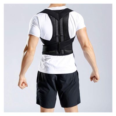 Adjustable Back Waist Position Posture Corrector Back Support Shoulder Lumbar Brace Back Belt Vest Corrector Unisex (Size : X-Large)
