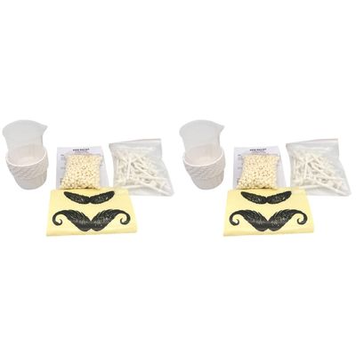FRCOLOR 2pcs Nose Hair Wax Set Solid Wax Beans Paper Cups and Measuring Cups for Professional Nose Hair Removal
