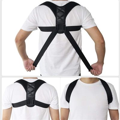 Adjustable Back Posture Corrector Clavicle Spine Back Shoulder Lumbar Brace Support Belt Posture Correction (Color : Black, Size : Small)