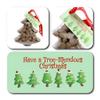 ButtonChocs Christmas Chocolate Tree - Have a Tree-Mendous Christmas. Belgian Milk Chocolate Gift for Christmas. view 2