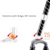 FLBT TelescopicNonSlipCrutchesCrutch,WalkingStickForTheElderly,AluminumTube,WalkingAid,LEDLightSpiralWandTurn3Feet12FilesAdjustable68-95cm2ColorsforArthritis,Elderly,Seniors& needed view 2