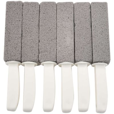 Zunedhys Bowl Pumice Cleaning Stone with Handle for Cleaning Hard Water Ring Remover 6 Pack