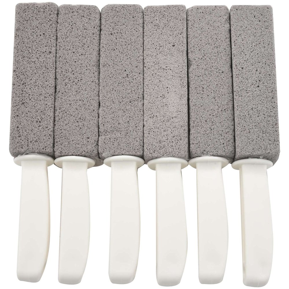 Zunedhys Bowl Pumice Cleaning Stone with Handle for Cleaning Hard Water Ring Remover 6 Pack