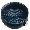 Ceramic Men's Shaving Mug Bowl Cup Thread Bottom Wide Mouth for Shave Brush and Shaving Soap Dark Blue view 1
