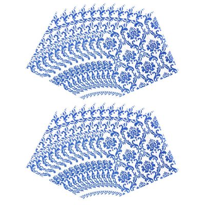 BESTonZON 80sheets Blue and White Porcelain Party Napkins Decorative Wedding Holiday Tableware Absorbent Craftsmanship for Events and Celebrations