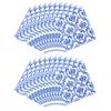 BESTonZON 80sheets Blue and White Porcelain Party Napkins Decorative Wedding Holiday Tableware Absorbent Craftsmanship for Events and Celebrations view 1