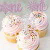 Rsstarxi 36 Pack Snowflake 1st Birthday Cupcake Toppers Purple and Silver Glitter First Birthday Snowflake One Cupcake Picks for Winter Onederland Snowflake Theme Baby Shower 1st Birthday Chistmas view 3