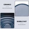 Ceramic Men's Shaving Mug Bowl Cup Thread Bottom Wide Mouth for Shave Brush and Shaving Soap Dark Blue view 4