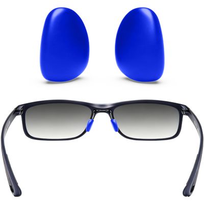 ToughAsNails Replacement Nose Pads Pieces for Maui Jim Guardrails MJ327 58mm Sunglasses, Deep Blue Nose Pads, Guardrails