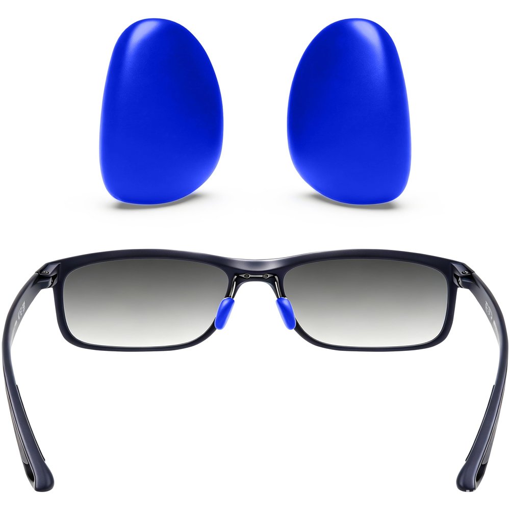 ToughAsNails Replacement Nose Pads Pieces for Maui Jim Guardrails MJ327 58mm Sunglasses, Deep Blue Nose Pads, Guardrails