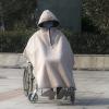 BLOHDI Wheelchair Blanket, Warm Winter Full Body Cover, Windproof Wheelchair Blanket, Windproof Wheelchair Hooded Poncho, Thermal Travel Blanket (Color : B) view 1