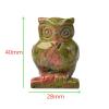 1PC Natural Stone Carved Owl Animal Ornaments Crystal Quartz Stone Crafts Handmade Figurine Home Decoration,Clear Quartz,40x28x20mm view 2