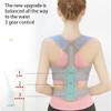 Shoulder Clavicle Chest Back Brace Straightener Posture Corrector Scoliosis Support Lumbar Waist Double Pull Belt view 2