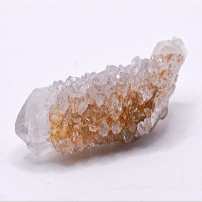 HQRP 43mm 47.5ct Clear Orange Citrine Cactus Skeletal Quartz Point Cluster Natural Sparkling Gemstone Crystal Mineral Rough Druzy Specimen - Africa