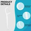 Dental Floss Portable Case 2 Pack Dental Floss Dispenser Dental Floss Picks Cases Automatic Floss Organizer Travel Floss for Women Men Teeth Cleaning, 2 Pack (White+Black) view 2