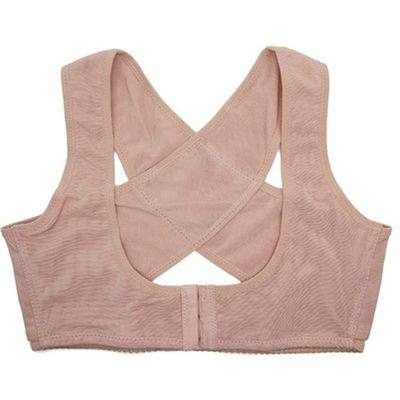 1PC Women Chest Posture Corrector Support Belt Body Shaper Corset Shoulder Brace for Health Care S/M/L/XL/XXL (Color : Beige, Size : X-Large)