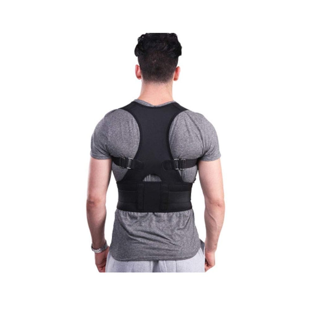 Posture corrector Y-Shaped Cross Lead Pull and Fit Comfortable and Breathable Unisex Black (Various Sizes) (Size : M)