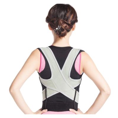 1 Pcs Adjustable Posture Corrector Back Support Spine Corrector Shoulder Brace Back Pain Belt Back Corset Brace (Color : Black, Size : XX-Large)