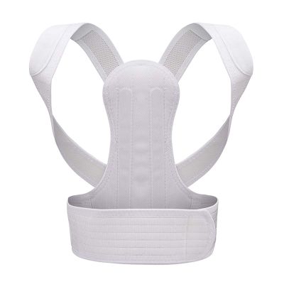 Comfort Posture Corrector Back Support Brace Improve Posture and Provide Lumbar Support for Lower and Upper Back Pain (Color : White, Size : X-Small)