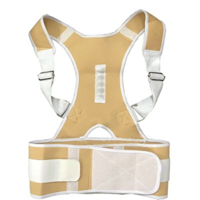 2022 New Posture Corrector Back Posture Brace Clavicle Support Stop Slouching and Hunching Adjustable Back Trainer Unisex (Color : Flesh-Colored, Size : S)