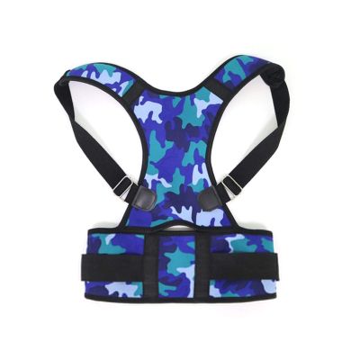 1Pcs Hunchback Correction Belt, Orthopedic Correcting Chest, Back Braces, Posture Corrector, Back Support for Men and Women (Color : Blue, Size : Large)