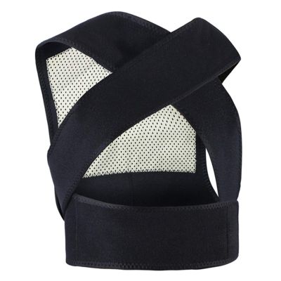 1Pcs Tourmaline Self-Heating Brace Support Belt Shoulder Lumbar Posture Correction Back Spine Back Posture Corrector Pain Relief (Size : X-Large)