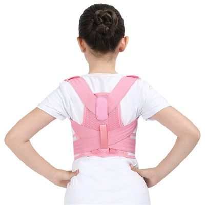 Adjustable Children Posture Corrector Back Support Belt Kids Orthopedic Corset for Kids Spine Back Lumbar Shoulder Braces Health (Color : Pink, Size : Large)