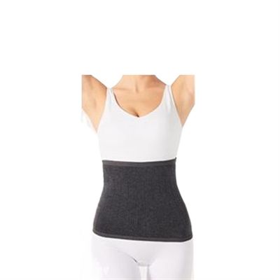 Back Corrector Soft Warm Knit Compression Waistband Back Brace Lumbar Support Wrap Slim Waist Trimmer Kidney Binder Belly Stomach Warmer Belt Health and Relaxation (Color : Dark Gray, Size : M)