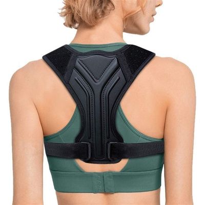 Straighten Posture Corrector for Back Belt Prevent Slouching Relieve Pain Posture Straps Clavicle Support Brace for Women Men (Color : Black, Size : Medium)
