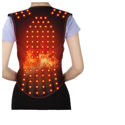 Back Corrector 108pcs Magnets Heated Clothing Magnetic Heated Vest Posture Corrector Waist Brace Lumbar Pad Corset for Back Support Pain Relief Health and Relaxation (Color : Item A, Size : XL)