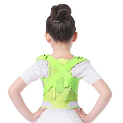 Adjustable Children Posture Corrector Back Support Belt Kids Orthopedic Corset for Kids Spine Back Lumbar Shoulder Braces Health (Color : Green, Size : XLarge)