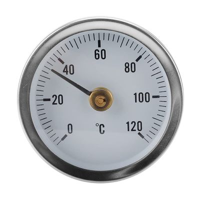 Clamp-on Tube thermometer On Tube Heating Spring 63mm Radiator Thermometer Balancing Temperature Gauge for Home &