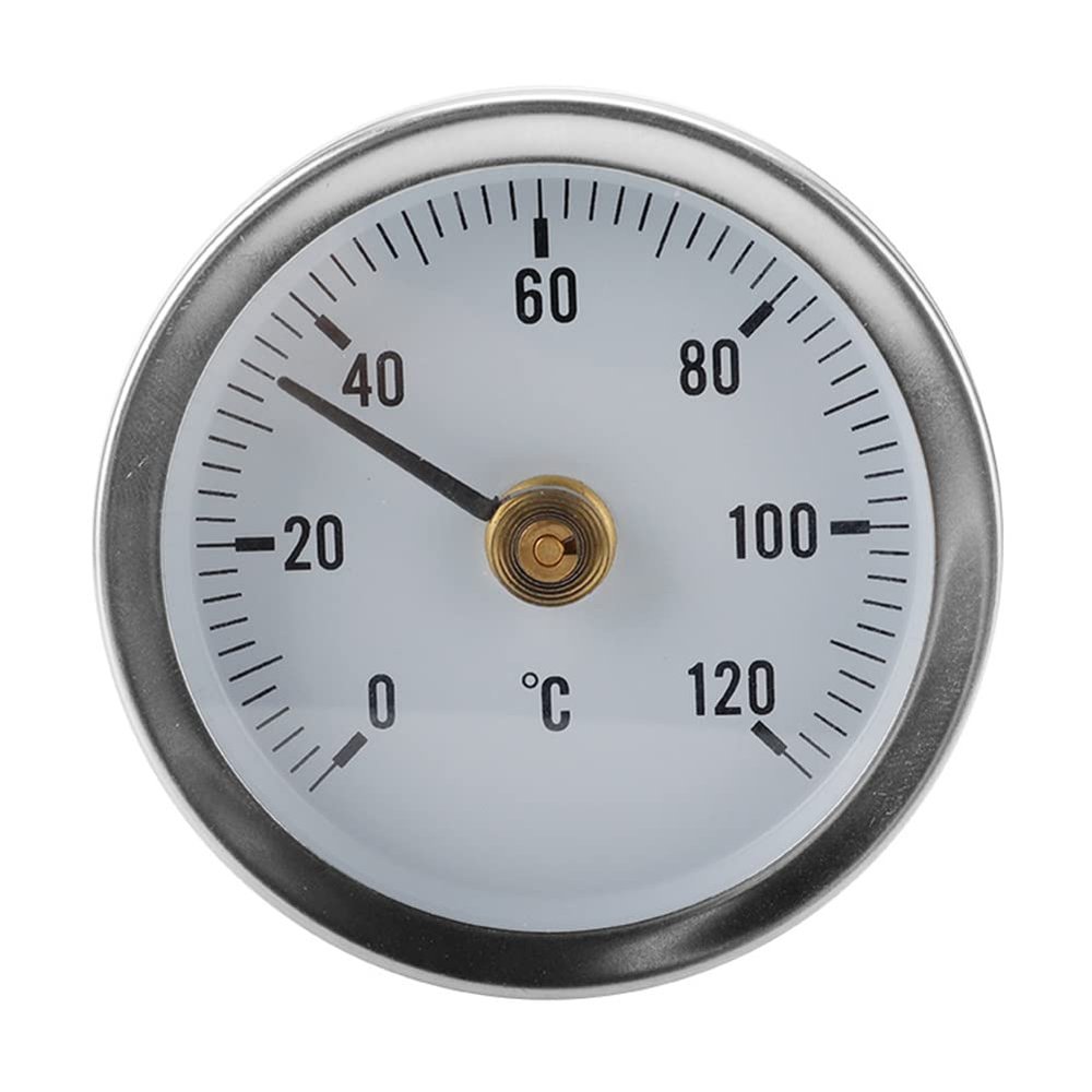 Clamp-on Tube thermometer On Tube Heating Spring 63mm Radiator Thermometer Balancing Temperature Gauge for Home &
