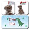 ButtonChocs Christmas Chocolate Dinosaur - Tree Rex. Belgian Milk Chocolate Gift for Christmas. view 2