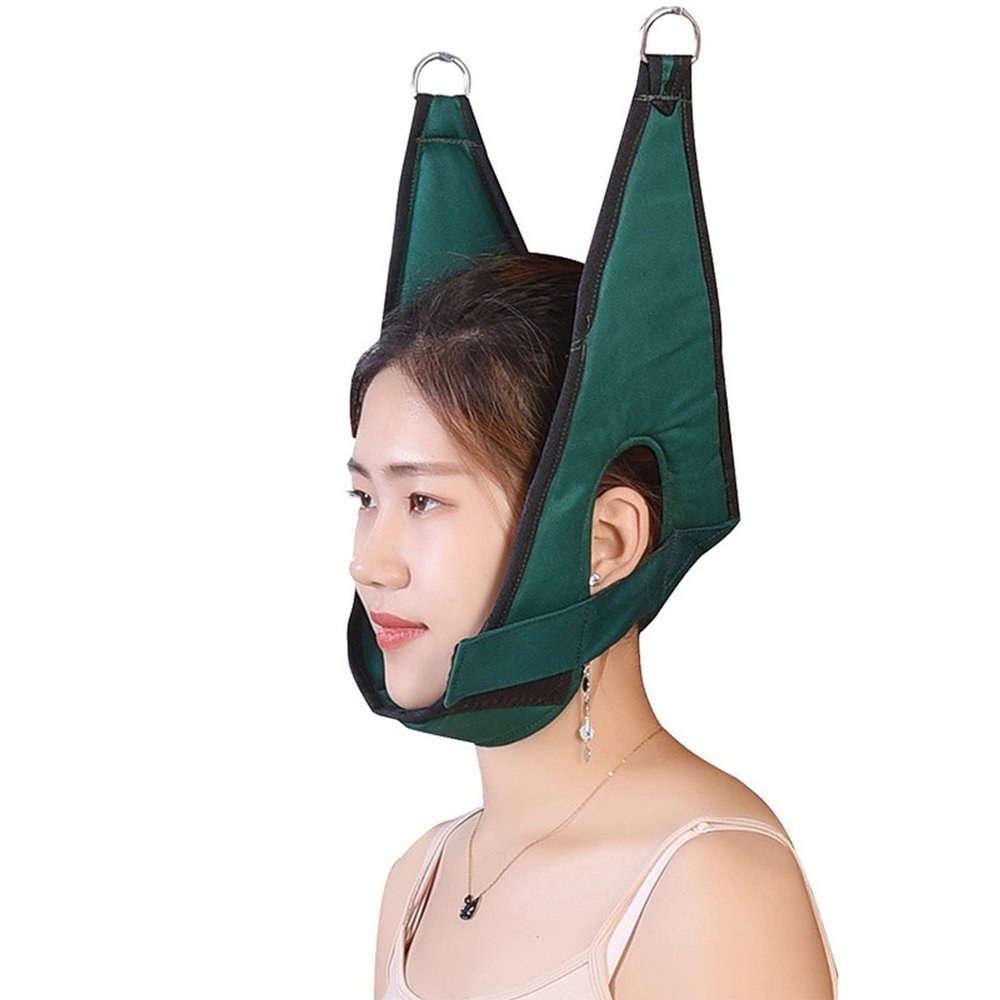 Neck Stretcher Cervical Neck Traction Device Over The Door for Home Use, Portable Neck Stretcher Hammock for Neck Pain Relief, Physical Therapy Neck Sling for Neck Decompressor Therapy for Arthritis