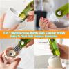XANGNIER 3 in 1 Multipurpose Bottle Gap Cleaner Brush,3 Pack Cup Cover Cleaning Brush,Cup Crevice Cleaning Tools,Water Bottle Cleaner Brush,Home Kitchen Cleaning Tools view 3