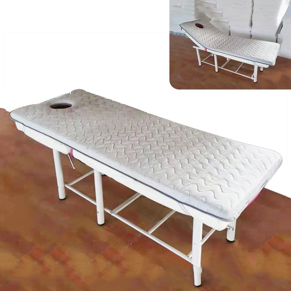 3cm/6cm Thickness Lash Bed Topper Memory Foam Mattress Topper for Massage Bed Facial Massage Table Bed Cover Mattress Pad with Breath Hole And Round/Trapezoidal Head,Grey R,70x190cm 6cm