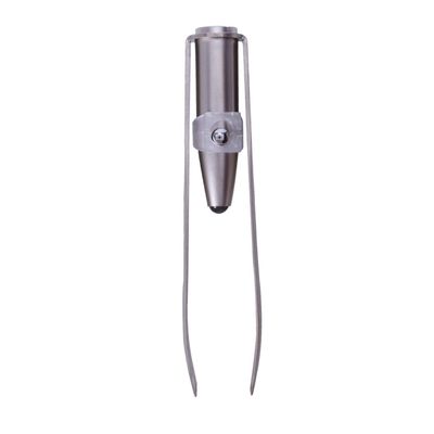 Rfeeuubft Stainless Steel Eyelash Eyebrow Tweezers + LED Light