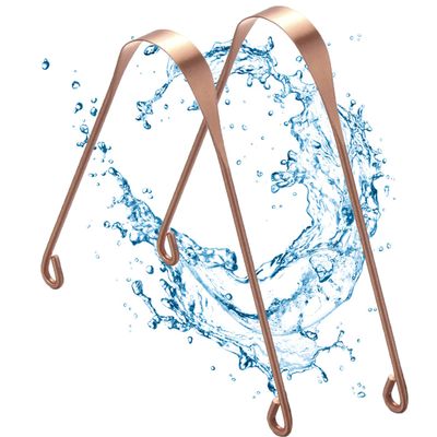 2 x Ayurveda tongue cleaner made of 100% copper - tongue scraper from India