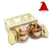Jaiccha Ghasitaram Christmas Gifts White Wooden Tray of 2 Jars of Assorted Bites and Mix Dryfruits view 1