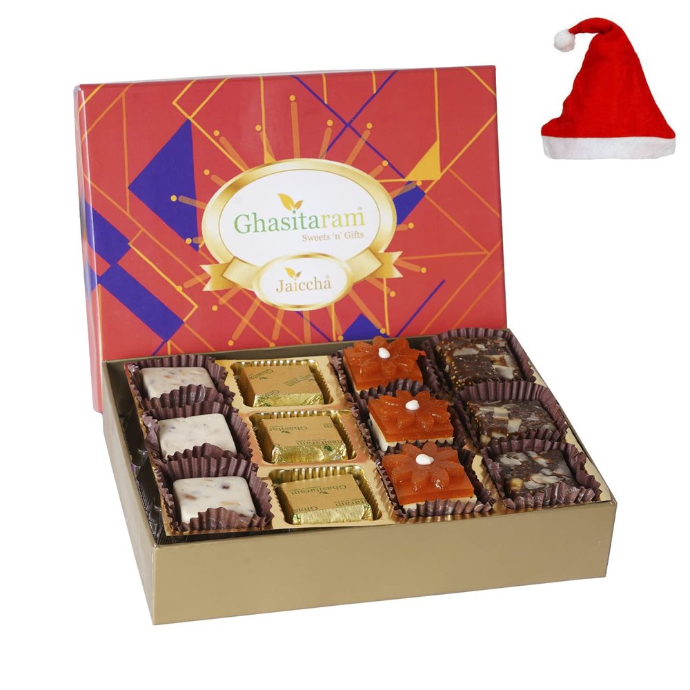 Jaiccha Ghasitaram Christmas Gifts Assorted Bites in Premium Box 12pcs
