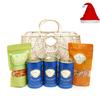 Jaiccha Ghasitaram Christmas Gifts Jute Fancy Basket/ Carry Bag/ Magazine Holder of Assorments with Assorted Bites view 1