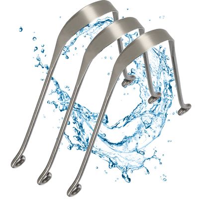 3 x Ayurvedic Tongue Scraper 100% Stainless Steel Tongue Cleaner Tongue Scraper Against Bad Breath