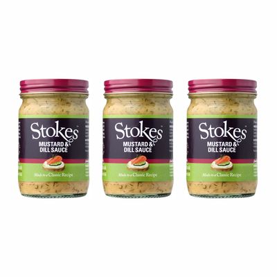 Stokes  Mustard & Dill Sauce 165g - Pack of 3